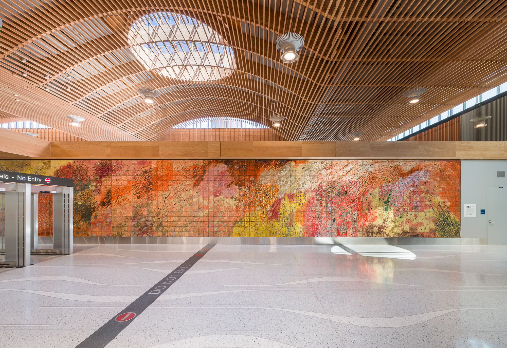The Sound of Trees by Kate Newby at Portland International Airport, view 1