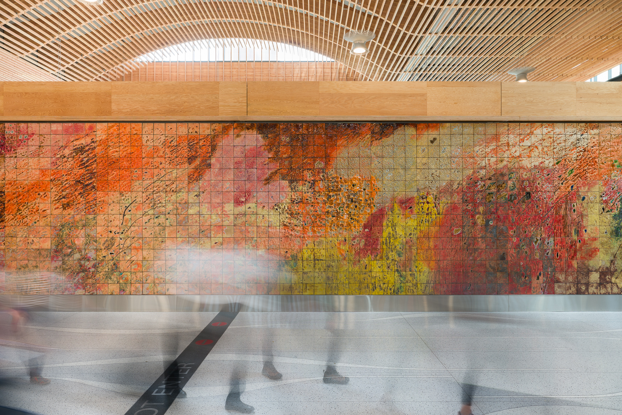 The Sound of Trees by Kate Newby at Portland International Airport, view 10